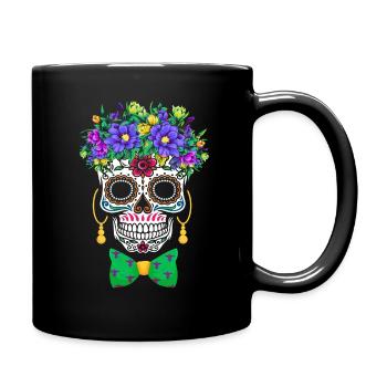 Mardi Gras Costume Fleur Sucre El Dia De Los - Mug uni - noir - Droite