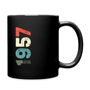 Since 1957 Year 1957 Retro 1957 Vintage 1957 - Full Colour Mug - black - Right