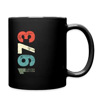 Seit 1973 Jahr 1973 Retro 1973 Jahrgang 1973 - Tasse einfarbig - Schwarz - Rechts