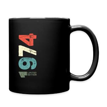 Since 1974 Year 1974 Retro 1974 Vintage 1974 - Full Colour Mug - black - Right