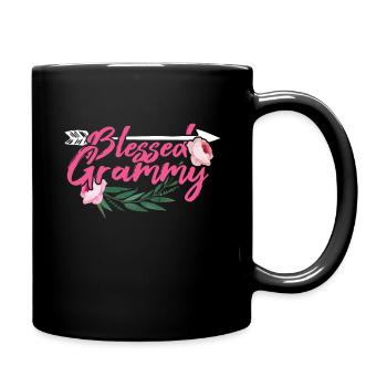 Grandmom Love Mom Floral Mother's Day - Full Colour Mug - black - Right