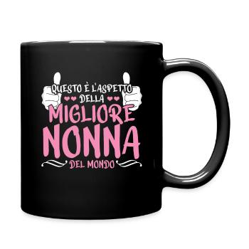 Best Grandmother Looks Italian Mother's Day - Full Colour Mug - black - Right