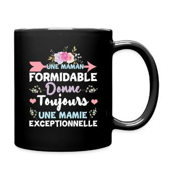 Great Mom Grandmom French Mother's Day - Full Colour Mug - black - Right