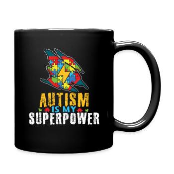 My Power Colorful Puzzle Autism Awareness - Mug uni - noir - Droite