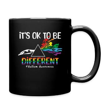 Différents Okay Special Puzzle Autism Awareness - Mug uni - noir - Droite