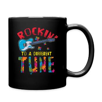 Rocking Different Tune Sensibilisation à l’autisme - Mug uni - noir - Droite