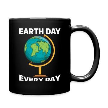 Journée Sauvez la nature et les océans Jour de la Terre tous les jours - Mug uni - noir - Droite