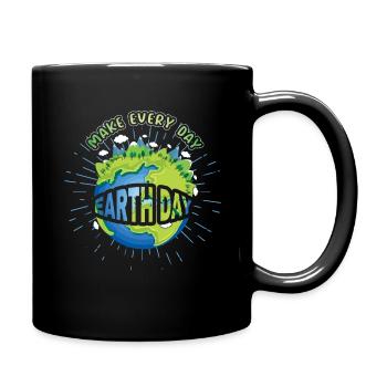 La Journée Nature et les Océans fait du Jour de la Terre tous les jours - Mug uni - noir - Droite