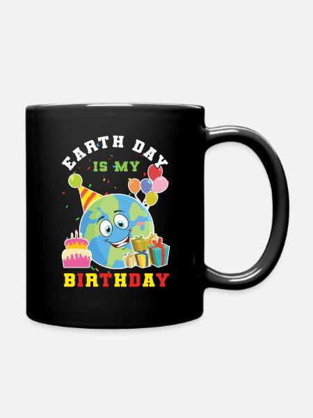 Protect Oceans Day Earth Day Meine Geburt - Tasse einfarbig - Schwarz