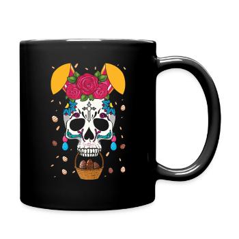 Frohen Ostersonntag Dia de los Muertos - Tasse einfarbig - Schwarz - Rechts