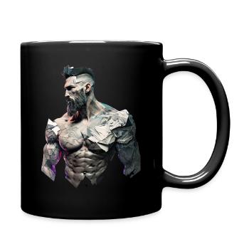 Cyber Punk No110 - Tasse einfarbig - Schwarz - Rechts