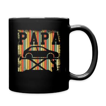 Mécanicien automobile Papa Retro Vintage Fête des Pères - Mug uni - noir - Droite
