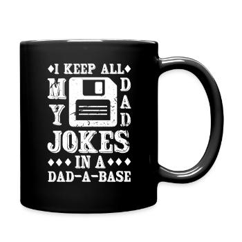 Drôle de papa Blagues Père Citations Fête des Pères - Mug uni - noir - Droite