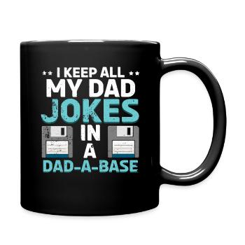 Drôle papa Père Blagues Humour Citations Fête des pères - Mug uni - noir - Droite