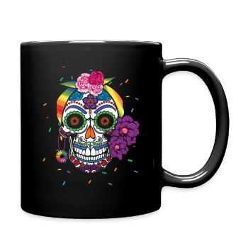 Mois de la fierté LGBT LGBTQ Gay Dia De Los Muertos - Mug uni - noir - Droite