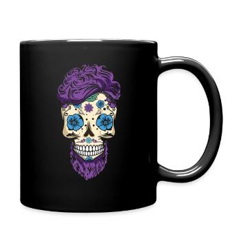 Dia De Los Muertos Awesome Papa Papa Fête des Pères - Mug uni - noir - Droite