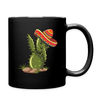 Tupfen Sie Kaktus Taco Happy Cinco De Mayo - Tasse einfarbig - Schwarz - Rechts