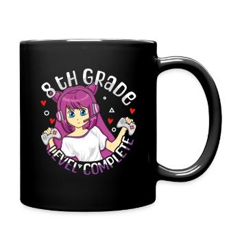Schulen der 8. Klasse am letzten Unterrichtstag des Sommers - Tasse einfarbig - Schwarz - Rechts