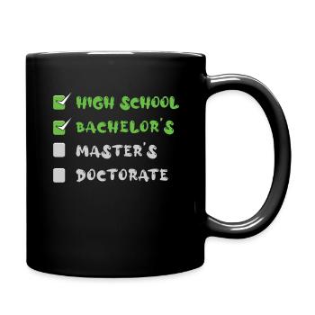 Graduate Bye School Happy Last Class Graduation - Full Colour Mug - black - Right
