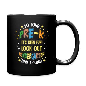 Preschool Bye Pre-K Schools Out Last Class Summer - Full Colour Mug - black - Right