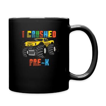 Monster Truck Preschool Bye School Day Of Summer - Full Colour Mug - black - Right
