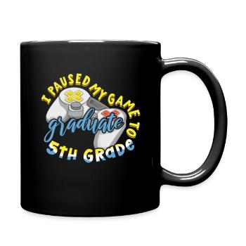 Absolvent der 5. Klasse Abschluss 2023 Abschluss - Tasse einfarbig - Schwarz - Rechts