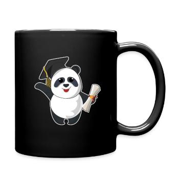 Panda Graduate Graduating 2023 Graduation - Full Colour Mug - black - Right