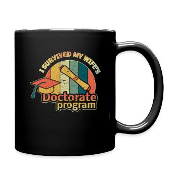 Lustiger Doktor Doktor Absolvent Doktor Absolvent - Tasse einfarbig - Schwarz - Rechts