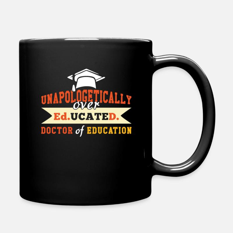 Doctoral PhD Graduating Doctors Graduate 2023 - Full Colour Mug - black