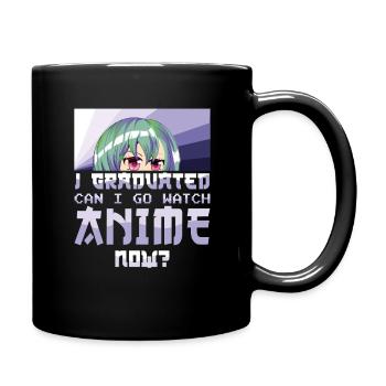 Love Anime Graduate Graduating 2023 Graduation - Full Colour Mug - black - Right