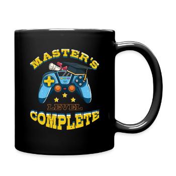 Masteral PhD Graduating Masters Graduate 2023 - Full Colour Mug - black - Right