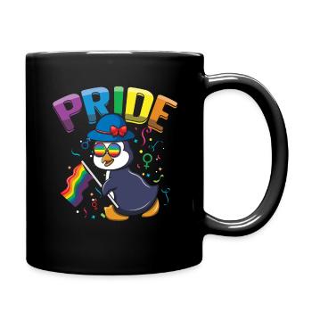Pinguin-Liebhaber Homosexuell LGBTQ Regenbogen LGBT Pride Monat - Tasse einfarbig - Schwarz - Rechts