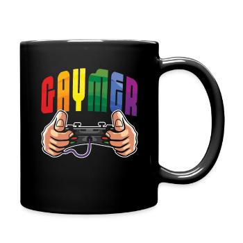 Gay Gamer LGBTQ Rainbow LGBT Pride Month - Mug uni - noir - Droite