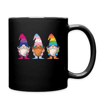 Niedliche Zwerge Elf LGBTQ Regenbogen LGBT Pride Monat - Tasse einfarbig - Schwarz - Rechts