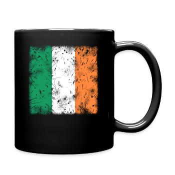 Irland - Tasse einfarbig - Schwarz - Rechts