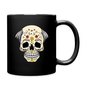 Grandparents Day Grandpa Dad Día De Los Muertos - Full Colour Mug - black - Right