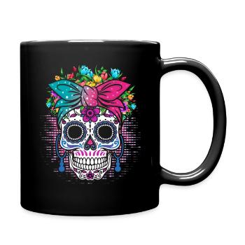 Fantastischer Muertos Drip Rave Music Party Techno Beat - Tasse einfarbig - Schwarz - Rechts