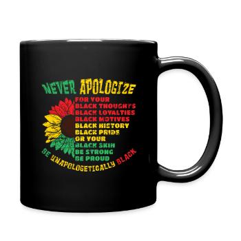 Histoire des Noirs Juneteenth - Mug uni - noir - Droite