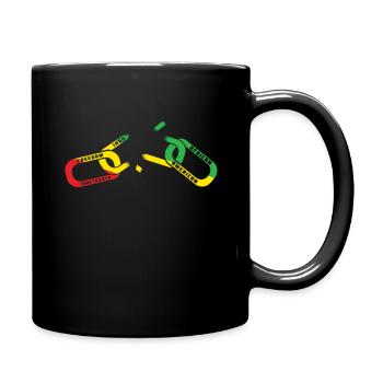 Break Chain Celebrate Juneteenth Black History - Full Colour Mug - black - Right