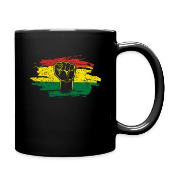 Fist Celebrate Juneteenth Black History - Full Colour Mug - black - Right
