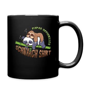 Mein Offizielles Schlafshirt Faulenzer - Tasse einfarbig - Schwarz - Rechts