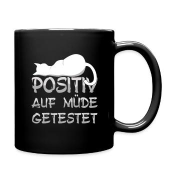 Mein Offizielles Schlafshirt Faulenzer - Tasse einfarbig - Schwarz - Rechts