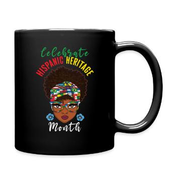 Célébrez le patrimoine hispanique national hispanique - Mug uni - noir - Droite