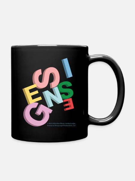 Genesis Colourful Twisted Logo - Full Colour Mug - black