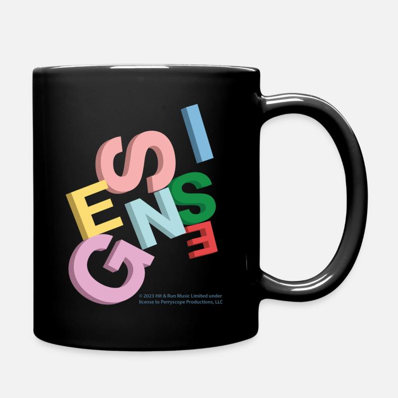Genesis Buntes Verdrehtes Logo - Tasse einfarbig - Schwarz
