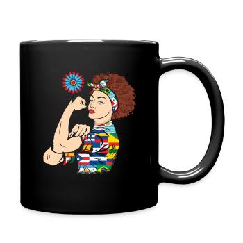 Girl Strong célèbre le patrimoine national hispanique - Mug uni - noir - Droite