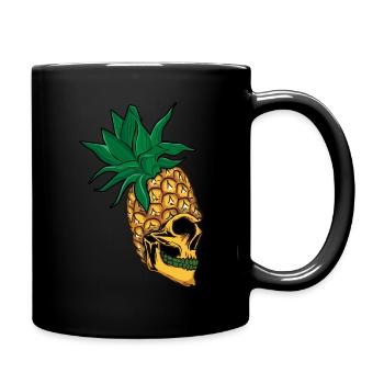 Surf Hello Summer Ananas Dia De Los Muertos - Tasse einfarbig - Schwarz - Rechts