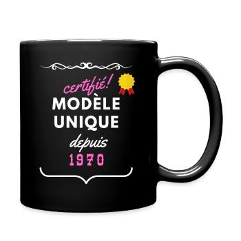 certifiée modèle unique version féminine - Mug uni - noir - Droite