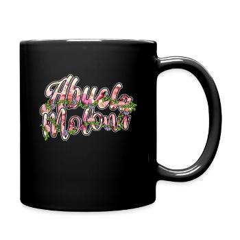 Cool Grandmom Mother's Day Retired Grandma Floral - Tasse einfarbig - Schwarz - Rechts
