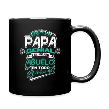 Father's Day Retired Yayo Cool Grandpa Granddad - Tasse einfarbig - Schwarz - Rechts